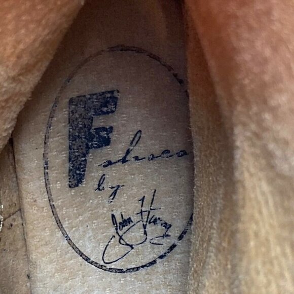 John Fluevog Womens Moto Boots Brown Cuban Heels Round Toe Mid Calf Side Zip 5 - Picture 8 of 9